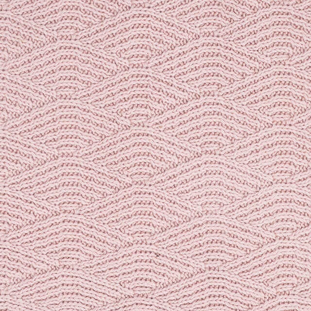 Afbeelding Jollein Deken Wieg 75x100cm River Knit I pale pink/coral fleece