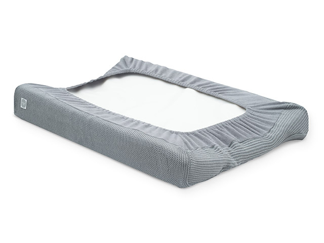 Afbeelding Jollein Aankleedkussenhoes 50x70cm Basic knit I stone grey