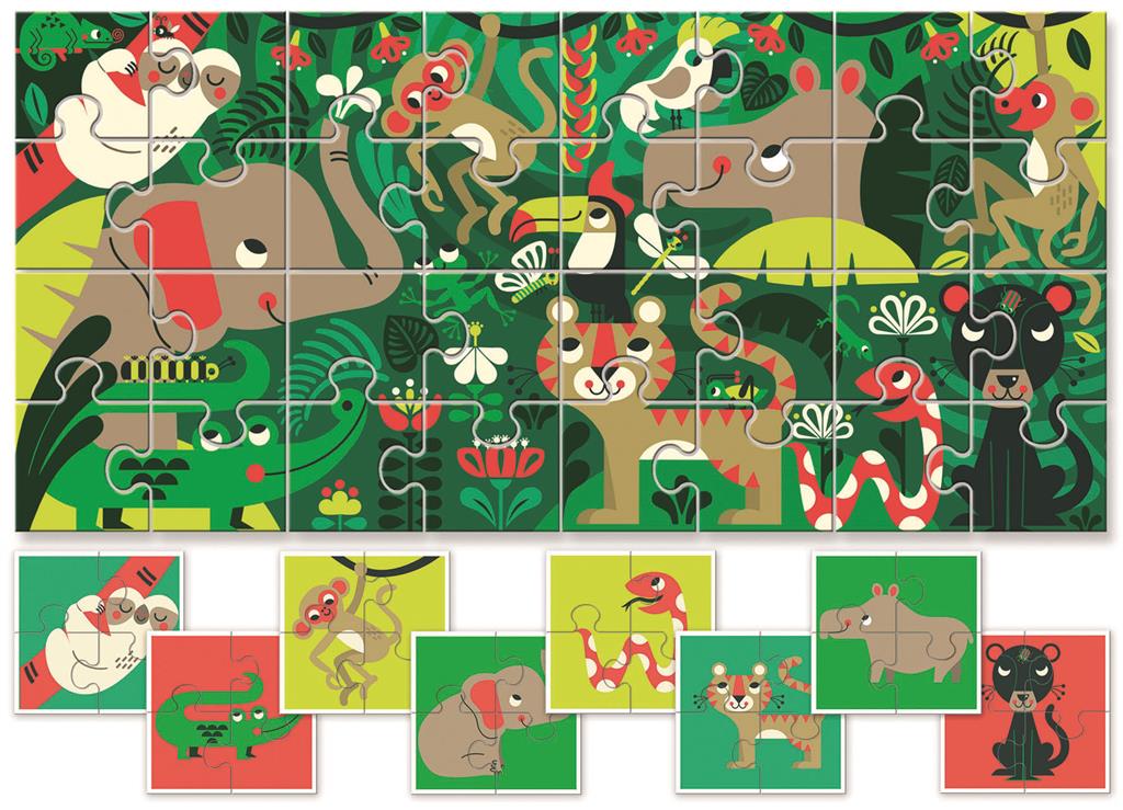Afbeelding Ludattica Baby puzzel I De Jungle