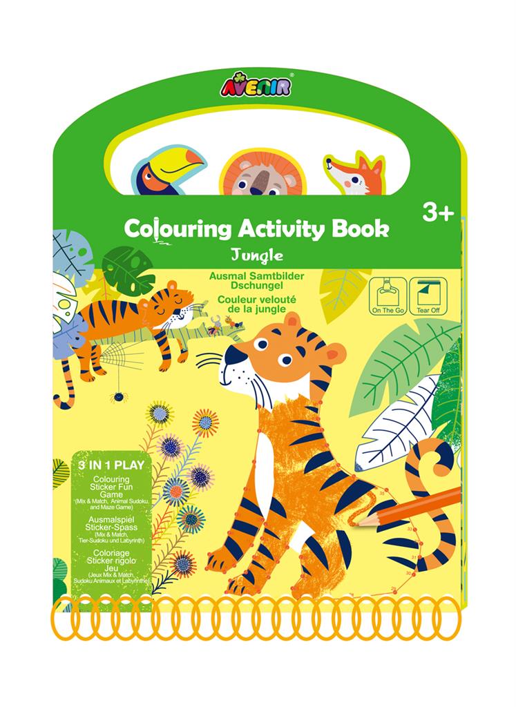 Afbeelding Avenir Colouring Activity Book I Jungle