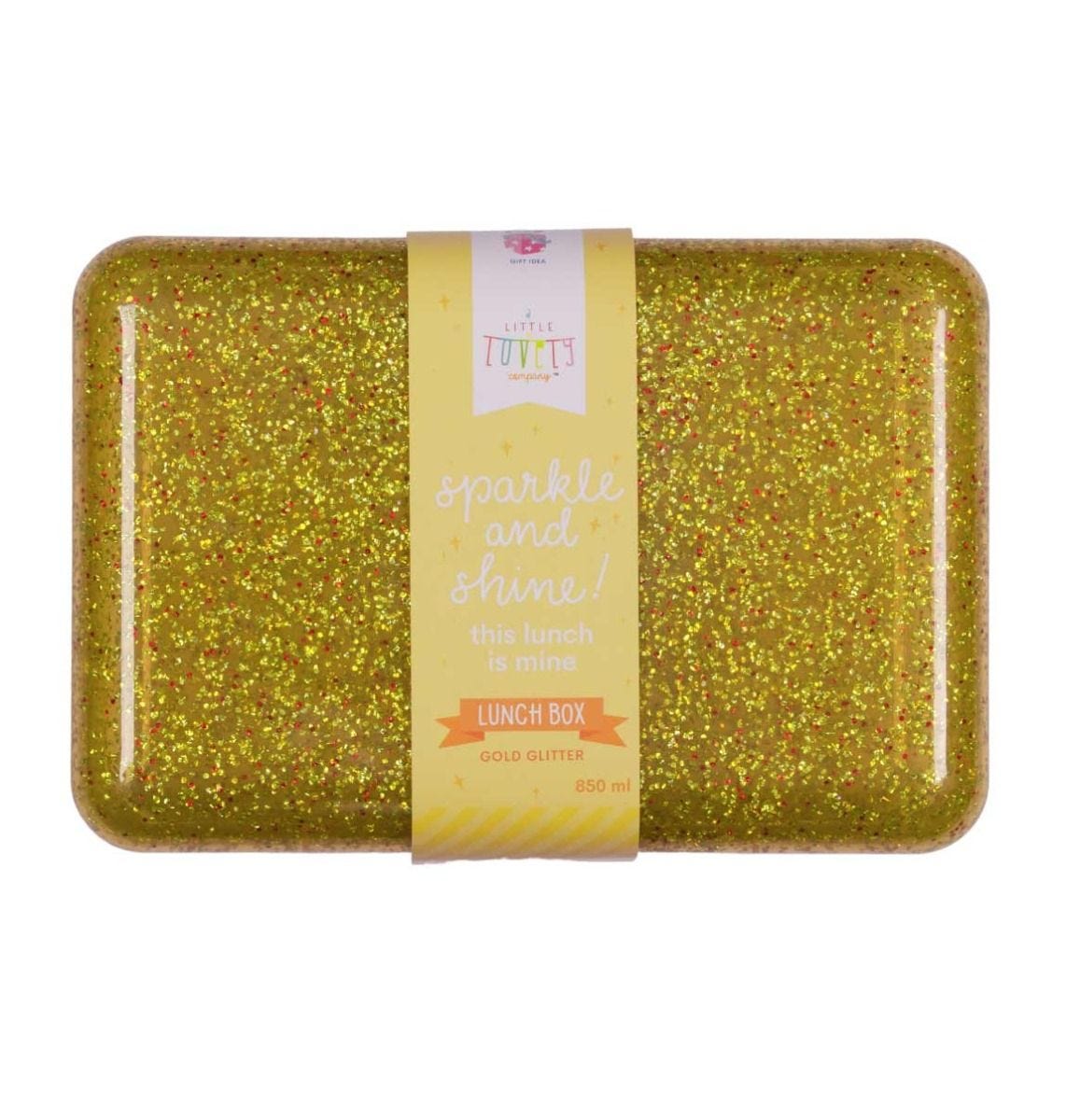 Afbeelding A Little Lovely Company Lunchbox I Glitter goud