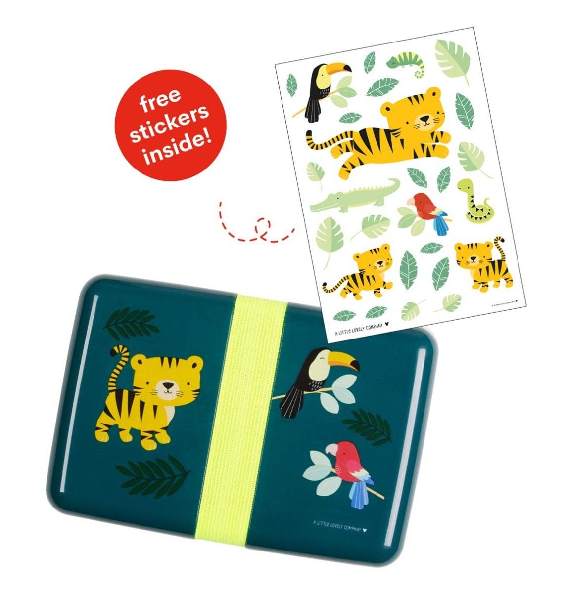 Afbeelding A Little Lovely Company Lunchbox I Jungle tijger
