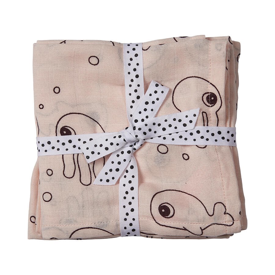 Afbeelding Done By Deer Swaddle 2-pack Sea Friend I Powder