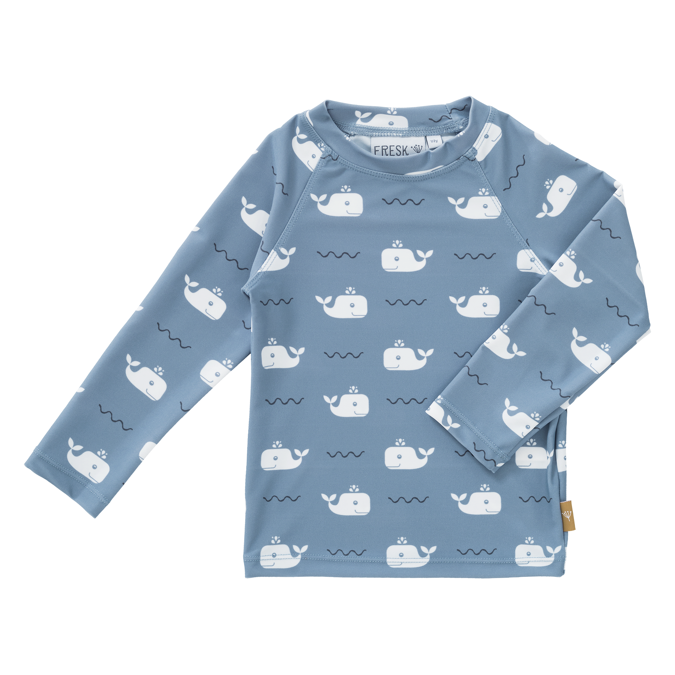 Afbeelding Fresk UV-shirt met lange mouwen Whale I Blue Fog