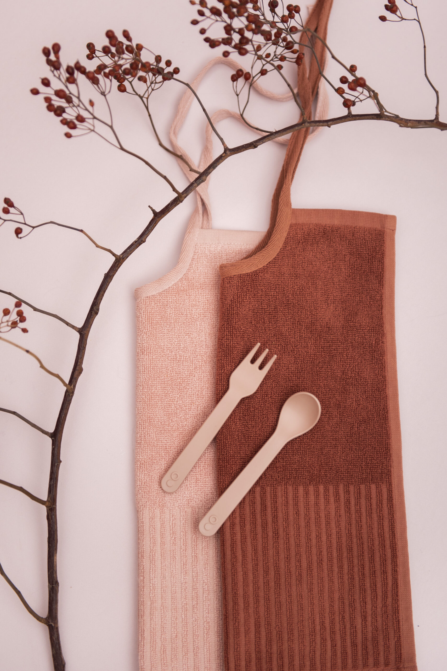 Afbeelding Trixie PLA lepel en vork 2-pack I Rose