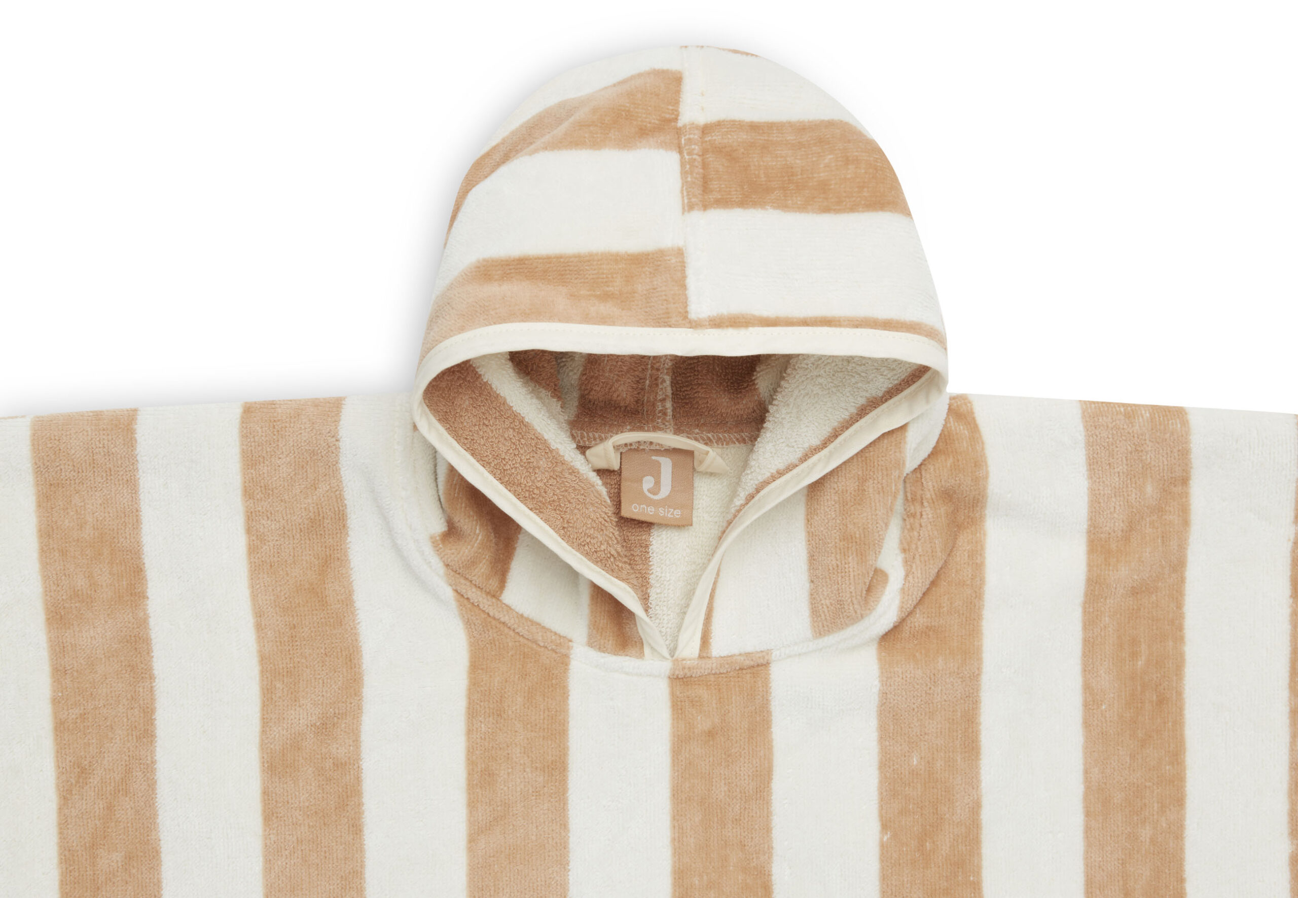 Afbeelding Jollein Poncho Stripe Terry I biscuit