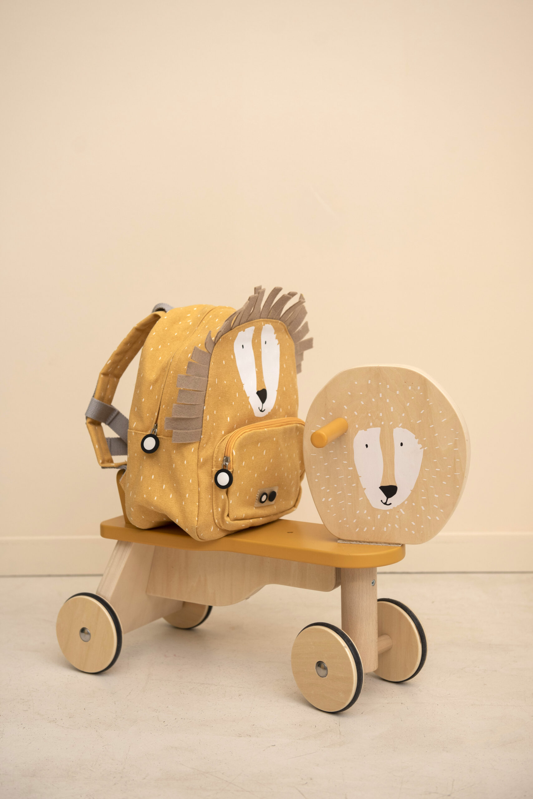 Afbeelding Trixie houten loopfiets met 4 wielen I Mr Lion