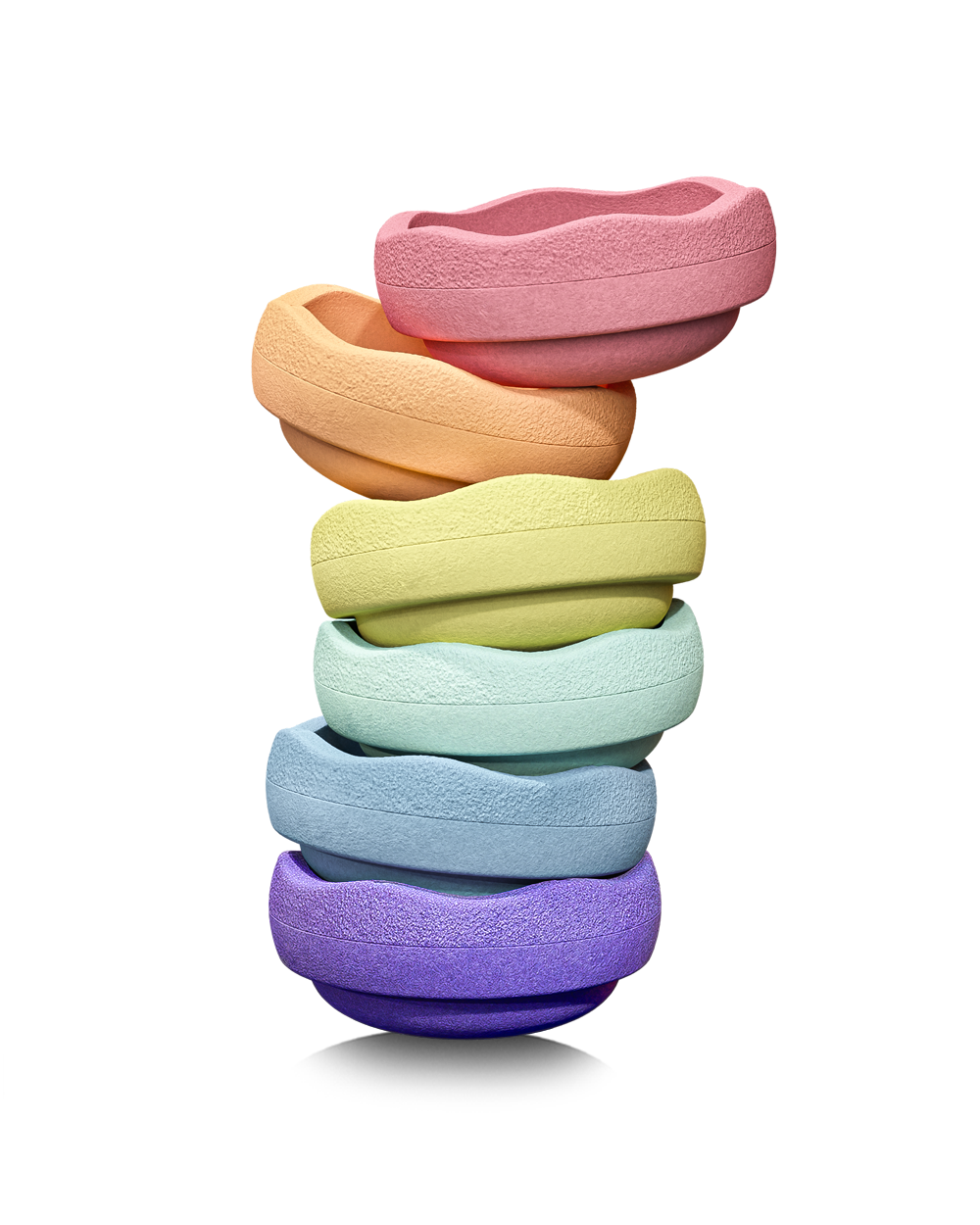 Afbeelding Stapelstein Rainbow Pastel | Set van 6